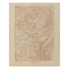 Yellowstone Topographic Map of Ishawooa 1904 Map - Muir Way - Vintage Map