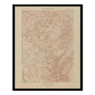 Yellowstone Topographic Map of Ishawooa 1904 Map - Muir Way - Vintage Map