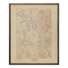 Yellowstone Topographic Map of Lake Section 1904 Map - Muir Way - Vintage Map