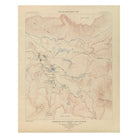 Yellowstone Topographic Map of Mammoth Hot Springs 1904 Map - Muir Way - Vintage Map