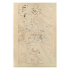 Yellowstone Topographic Map of Mammoth Springs and Travertine Terraces 1904 Map - Muir Way - Vintage Map