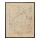 Yellowstone Topographic Map of Shoshone Section 1904 Map - Muir Way - Vintage Map