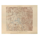 Yellowstone Topographic Map of the National Park and Forest Reserve 1904 Map - Muir Way - Vintage Map