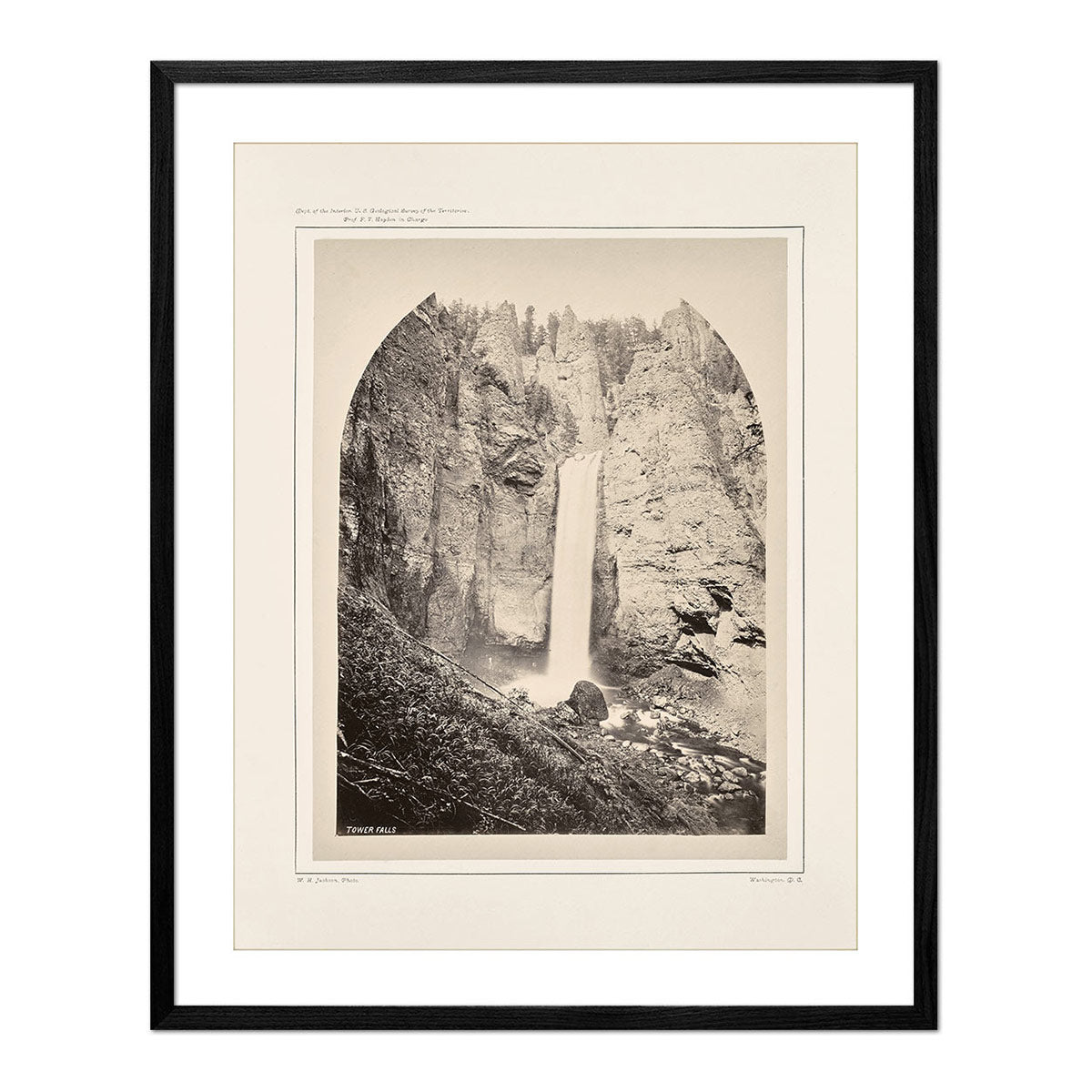 Tower Falls, Yellowstone 1873 - Muir Way - Photograph
