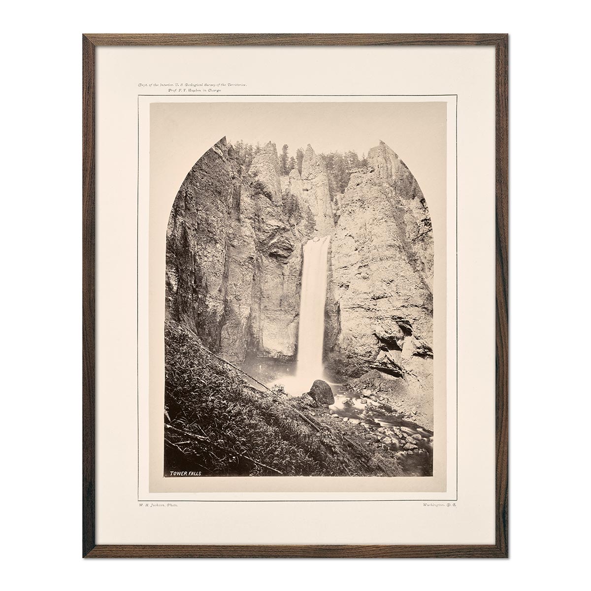 Tower Falls, Yellowstone 1873 - Muir Way - Photograph