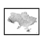 Ukraine Elevation Map - Muir Way -