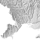 Ukraine Elevation Map - Muir Way -