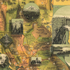 Unique Map of California - Muir Way - Vintage Map
