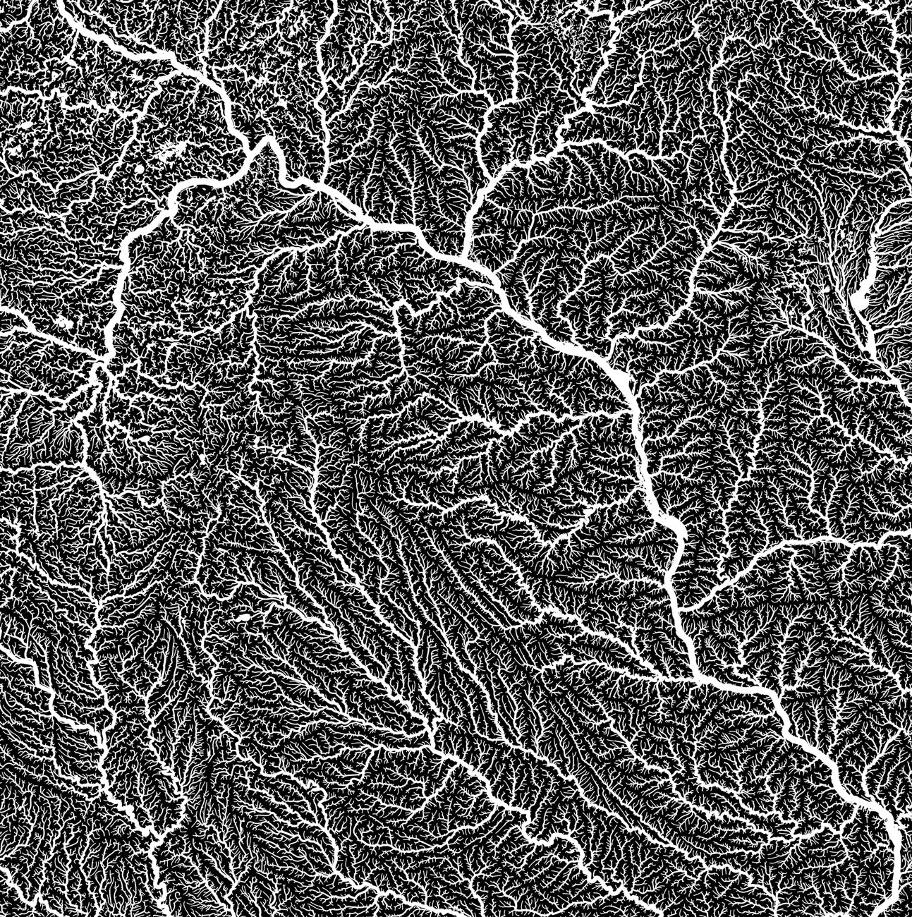 Upper Mississippi Regional Hydrological Map - Muir Way - Hydrology