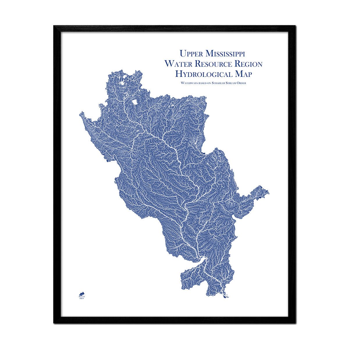 Upper Mississippi Regional Hydrological Map - Muir Way - Hydrology