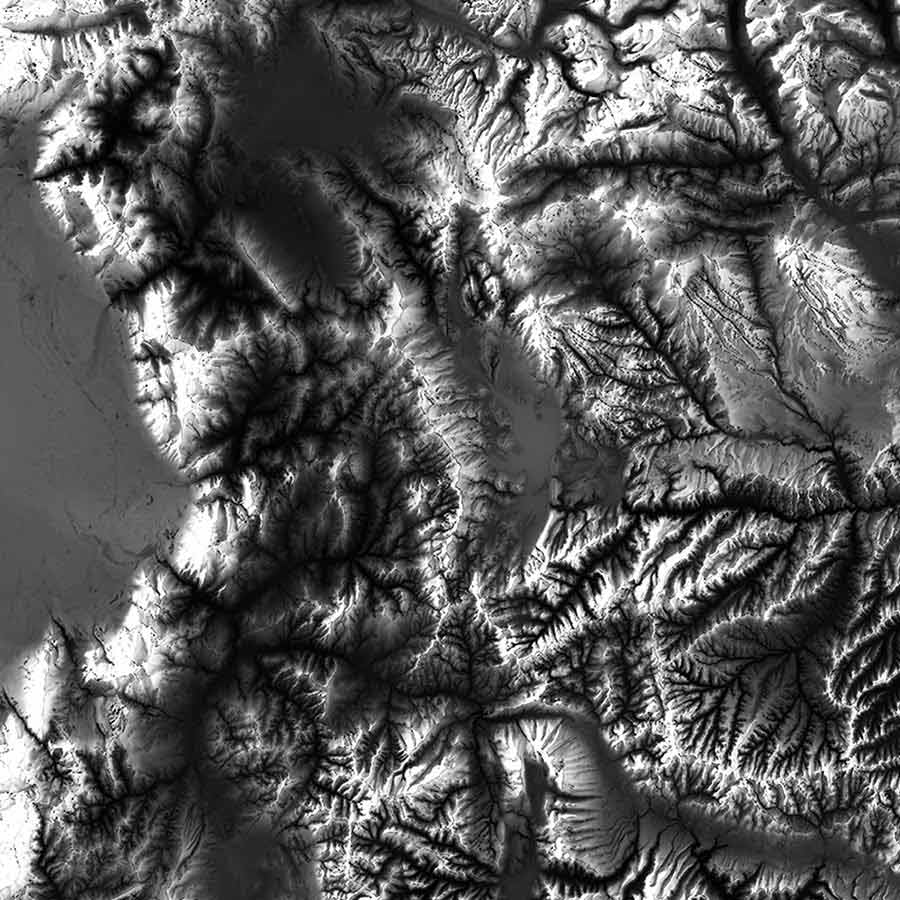 Utah Elevation Map - Muir Way - Elevation