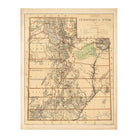 Utah Territory 1876 Map - Muir Way - Vintage Map