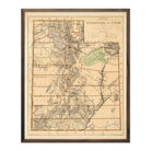 Utah Territory 1876 Map - Muir Way - Vintage Map