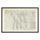Utah Basin 1876 Topographic Map - Muir Way - Vintage Map