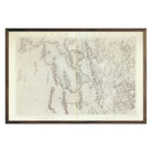 Utah Basin 1876 Topographic Map - Muir Way - Vintage Map