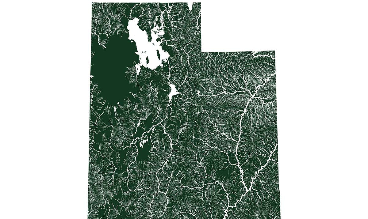 Utah Rivers Map