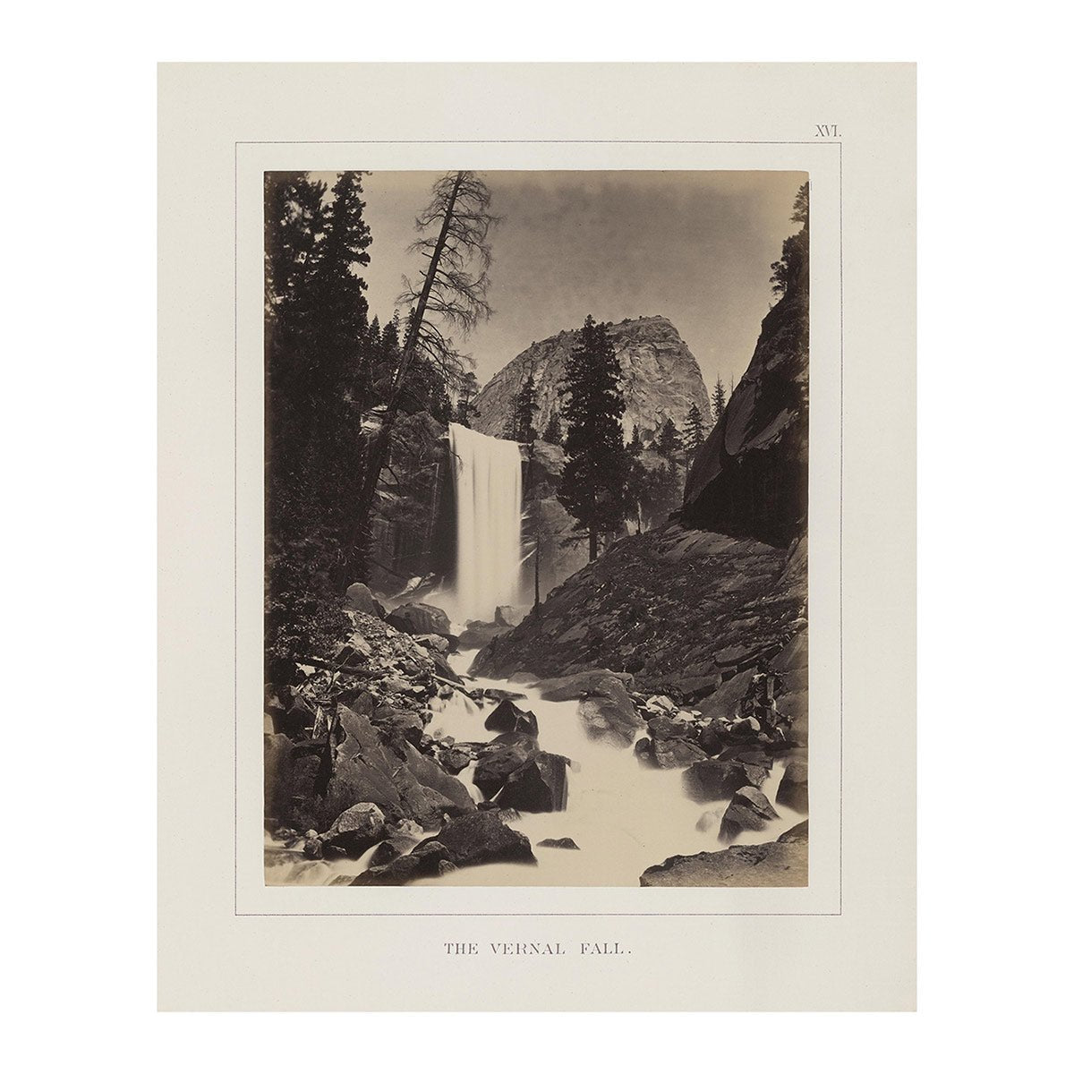 Vernal Fall, Yosemite 1868 - Muir Way - Photograph