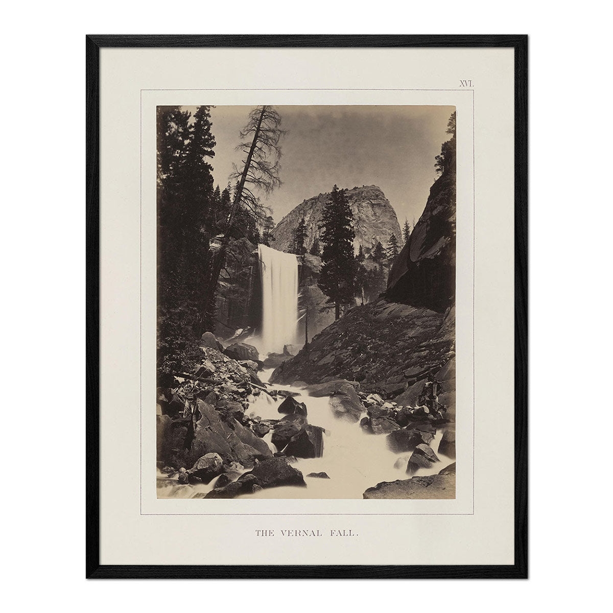 Vernal Fall, Yosemite 1868 - Muir Way - Photograph