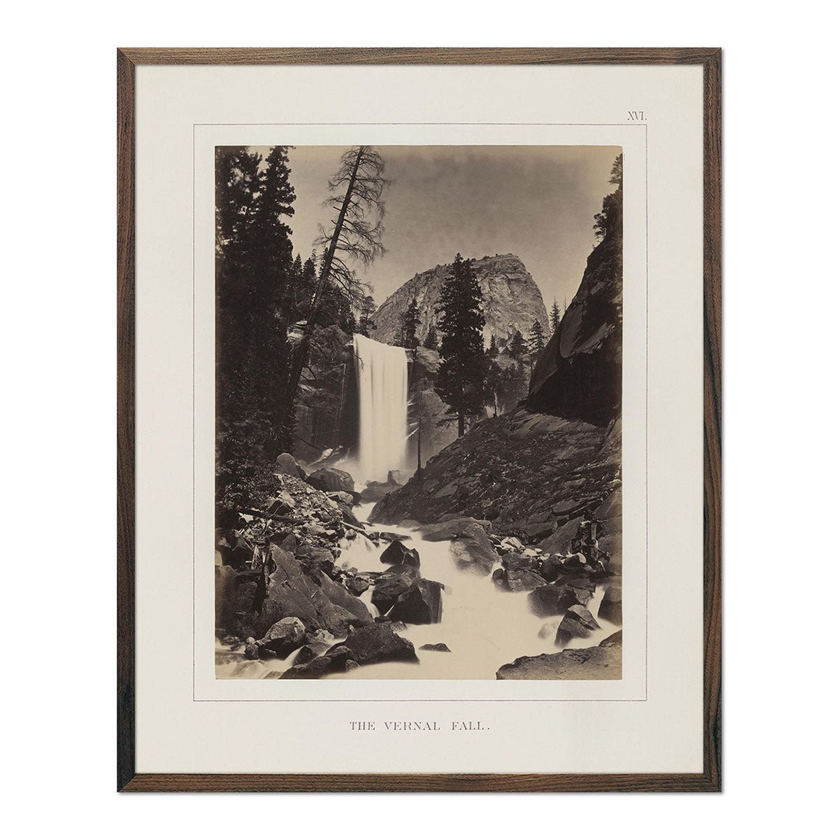Vernal Fall, Yosemite 1868 - Muir Way - Photograph
