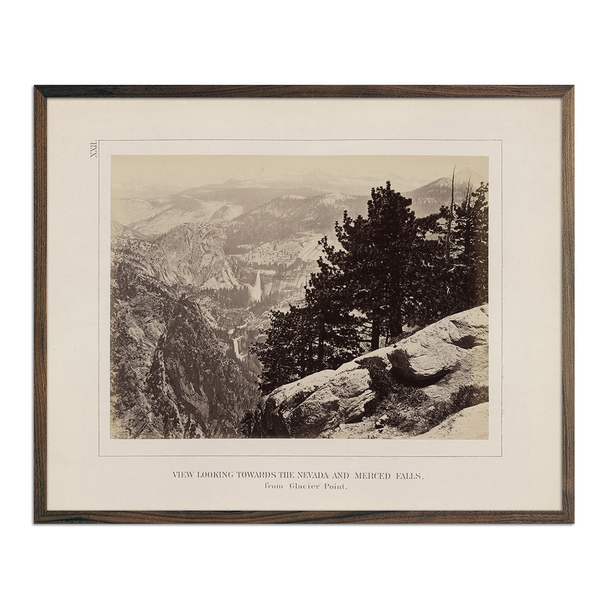View from Glacier Point, Yosemite 1868 - Muir Way - Photograph