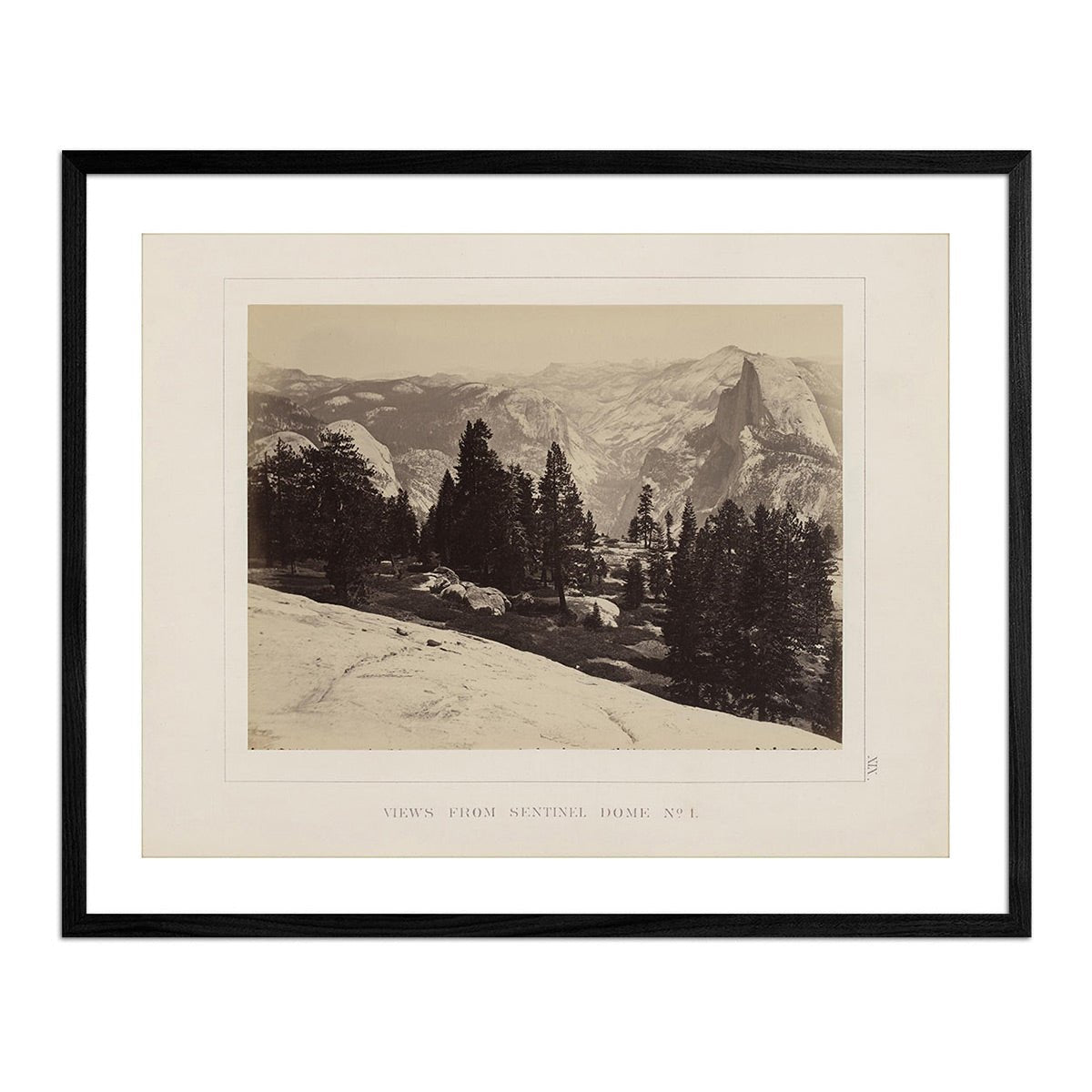 View from Sentinel Dome 1, Yosemite 1868 - Muir Way - Photograph