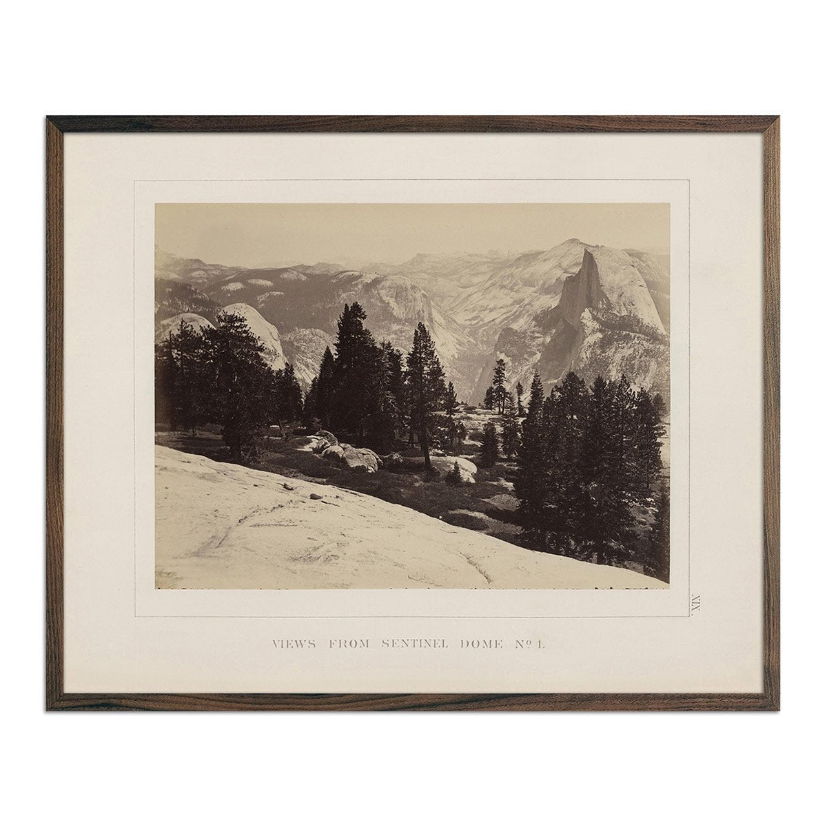 View from Sentinel Dome 1, Yosemite 1868 - Muir Way - Photograph