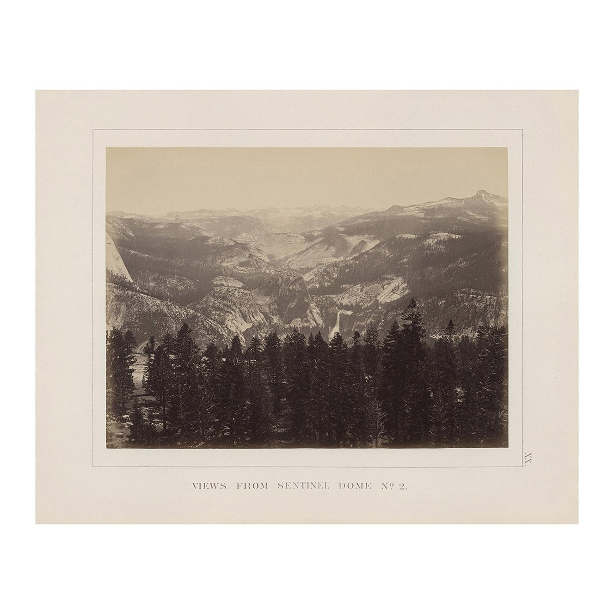 View from Sentinel Dome 2, Yosemite 1868 - Muir Way - Photograph