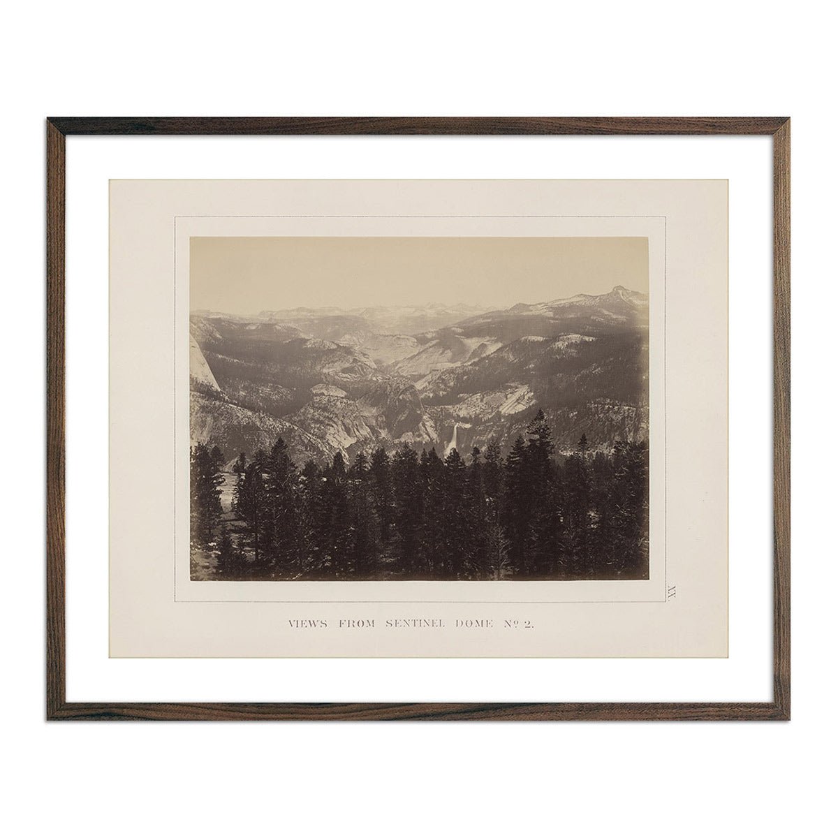 View from Sentinel Dome 2, Yosemite 1868 - Muir Way - Photograph