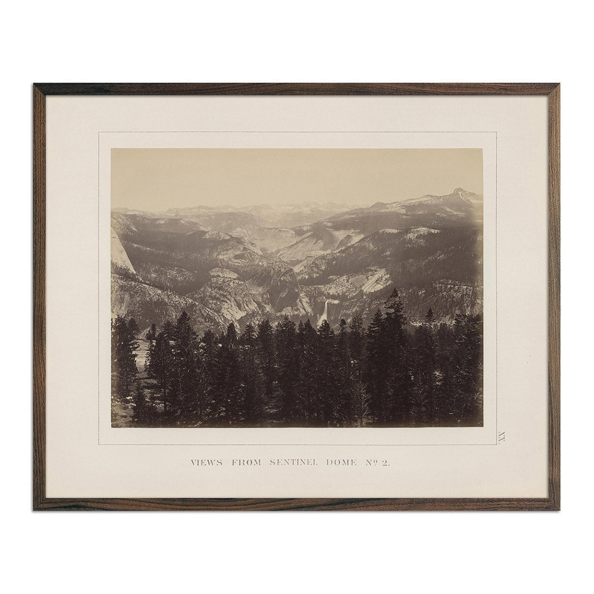 View from Sentinel Dome 2, Yosemite 1868 - Muir Way - Photograph