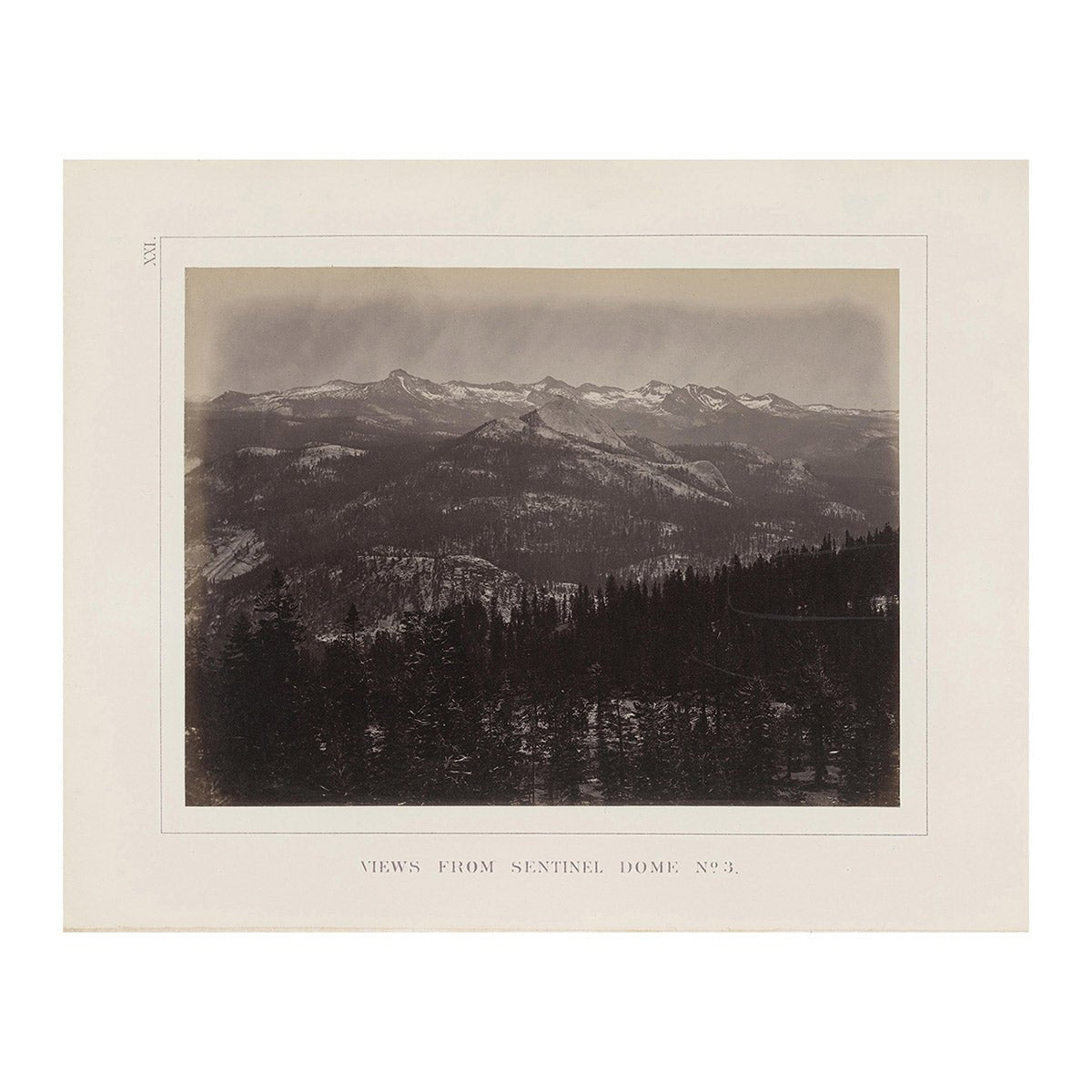 View from Sentinel Dome 3, Yosemite 1868 - Muir Way - Photograph