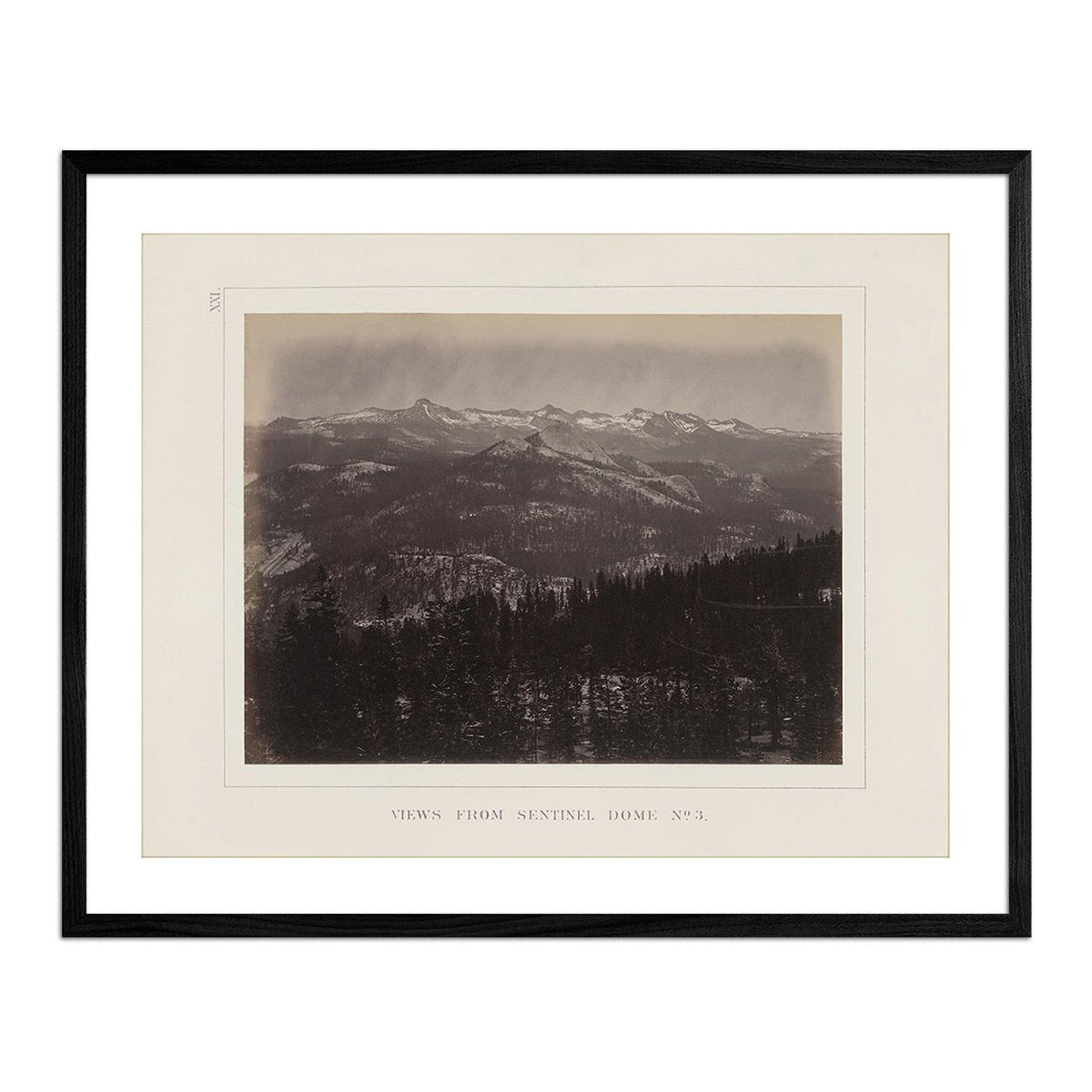 View from Sentinel Dome 3, Yosemite 1868 - Muir Way - Photograph