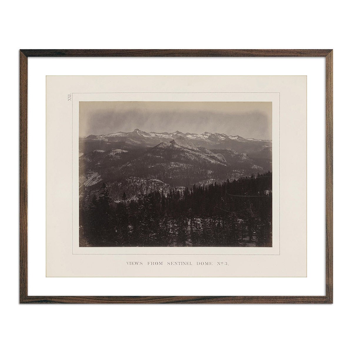 View from Sentinel Dome 3, Yosemite 1868 - Muir Way - Photograph