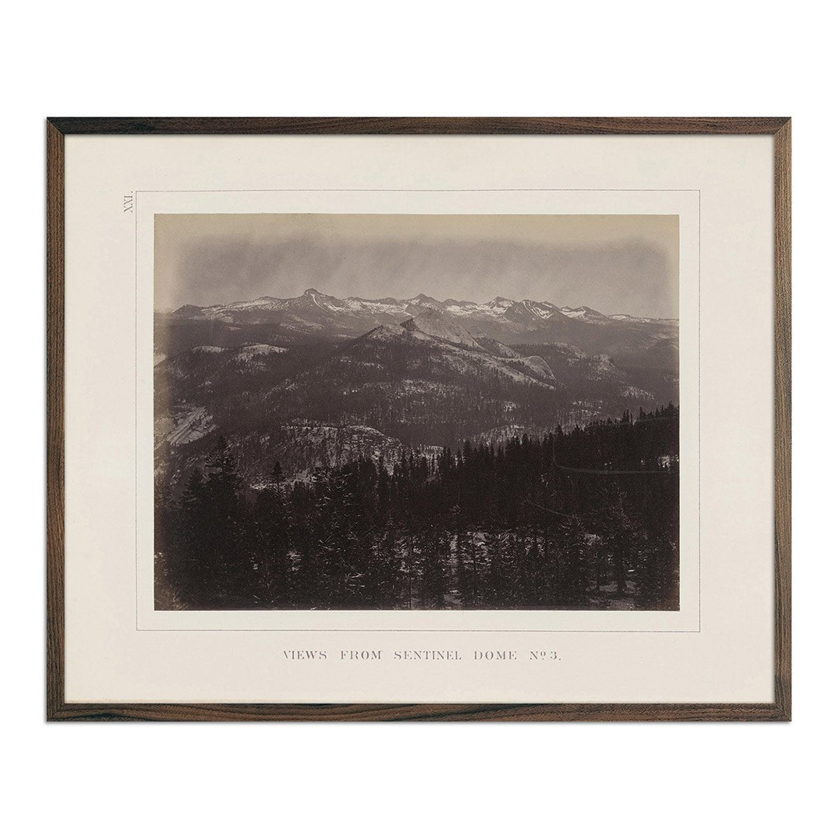 View from Sentinel Dome 3, Yosemite 1868 - Muir Way - Photograph