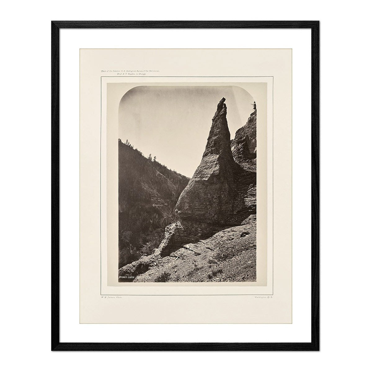 View in Bridger Canyon, Near Fort Ellis, Yellowstone 1873 - Muir Way - Photograph