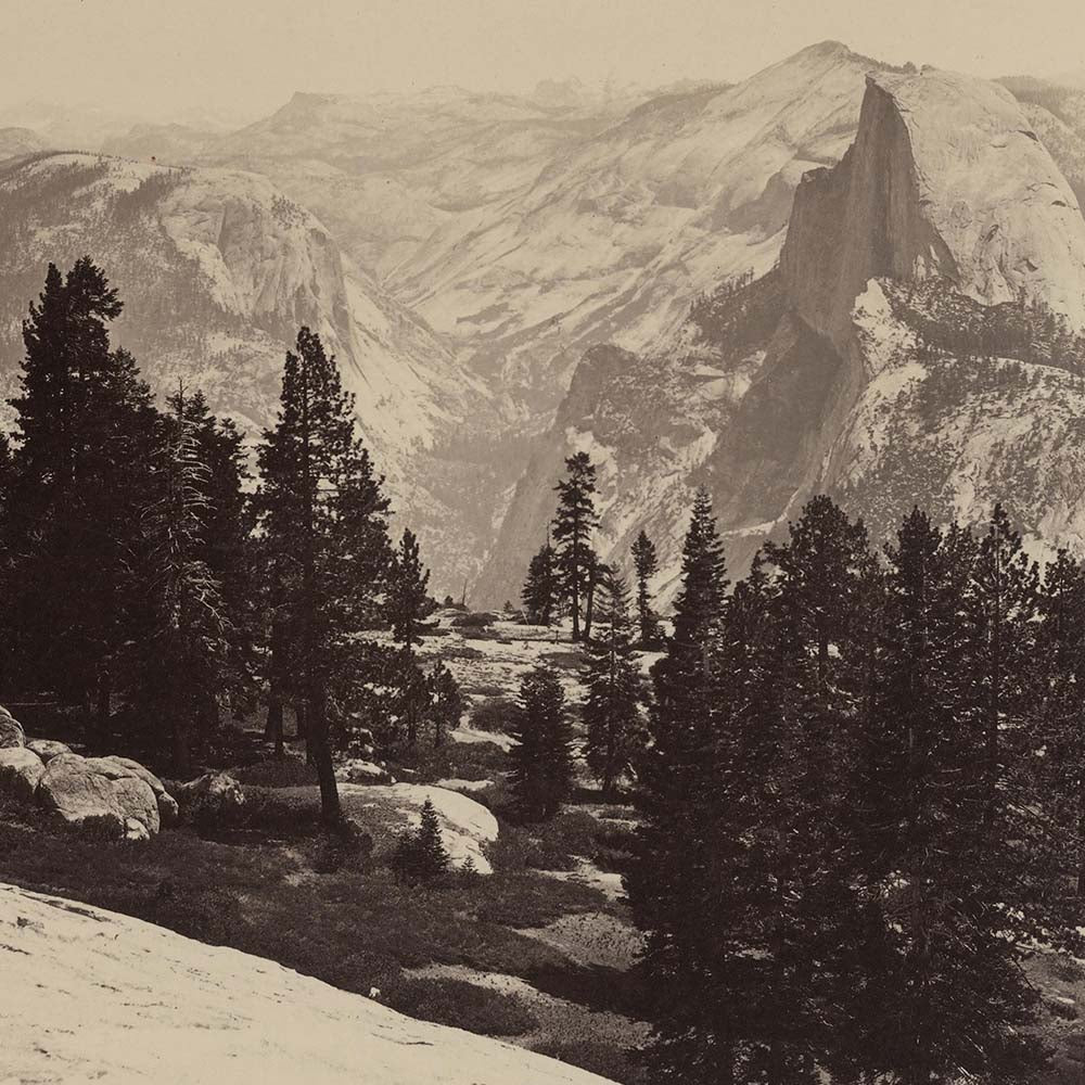 View from Sentinel Dome 1, Yosemite 1868 - Muir Way - Photograph