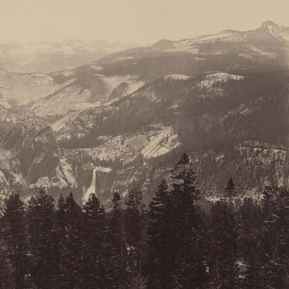 View from Sentinel Dome 2, Yosemite 1868 - Muir Way - Photograph