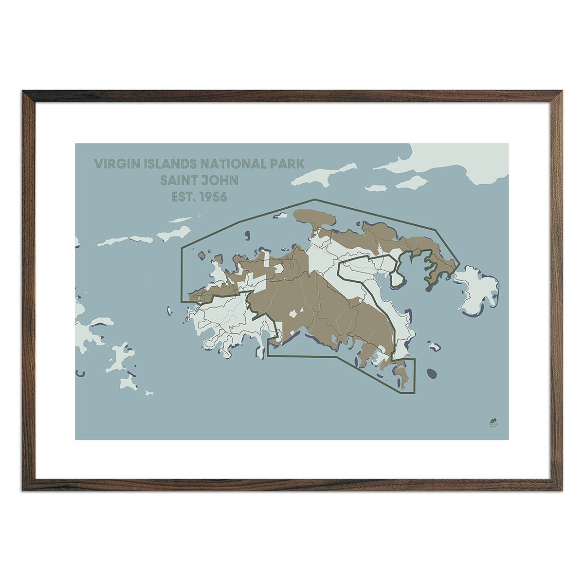 Virgin Islands National Park Map - Muir Way - National Park