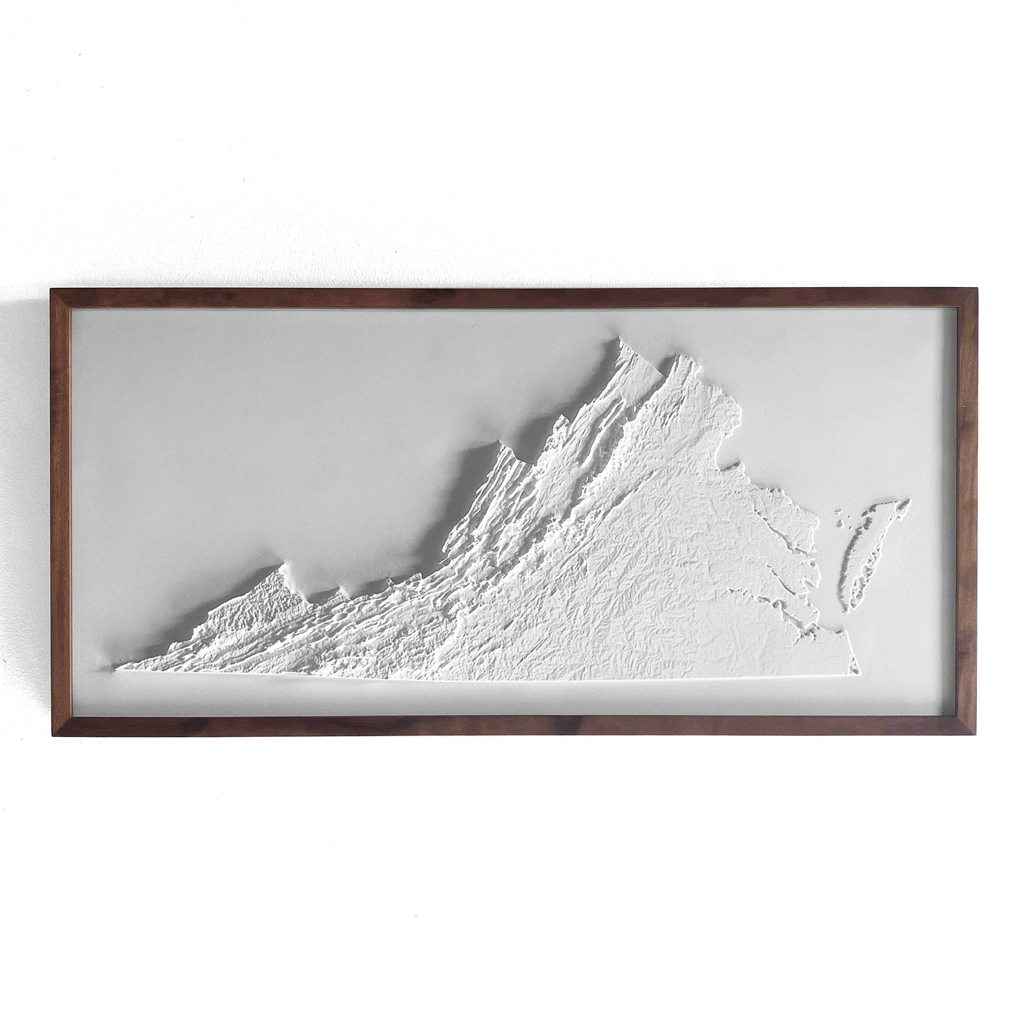 Virginia 3D Raised Relief Map - Muir Way - 3D