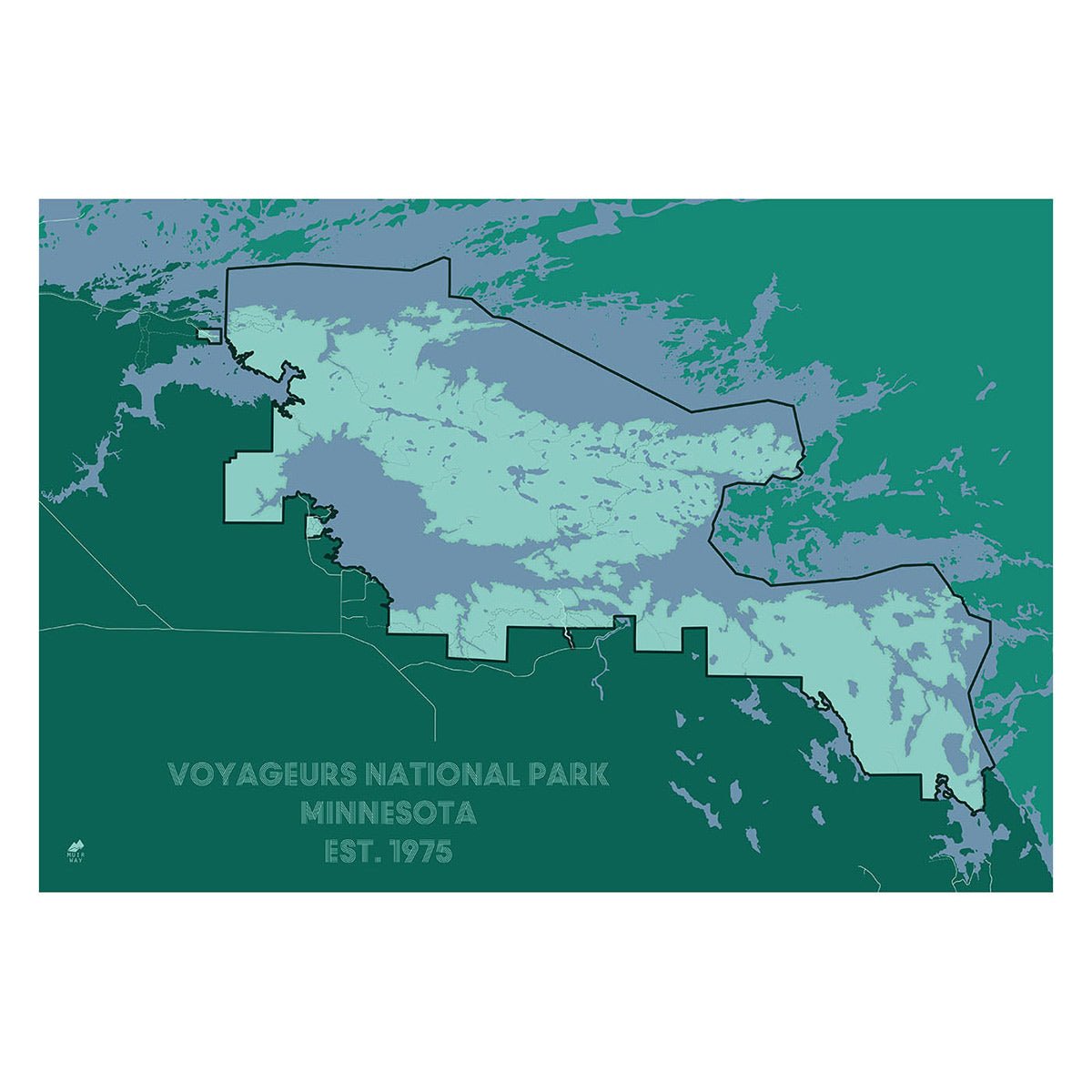 Voyageurs National Park Map - Muir Way - National Park
