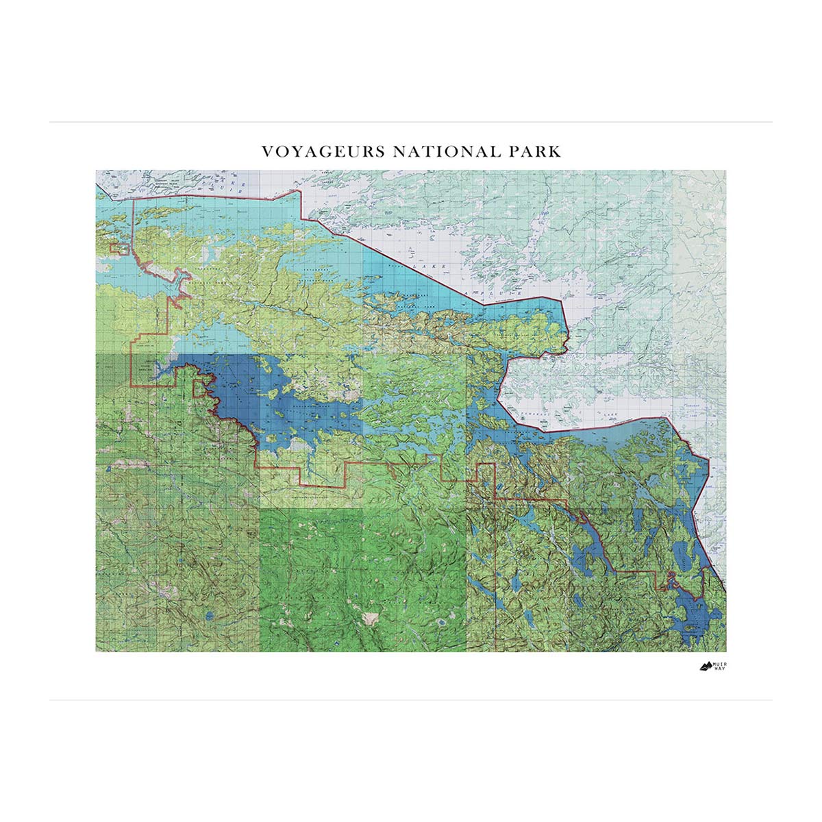 Relief Map of Voyageurs National Park