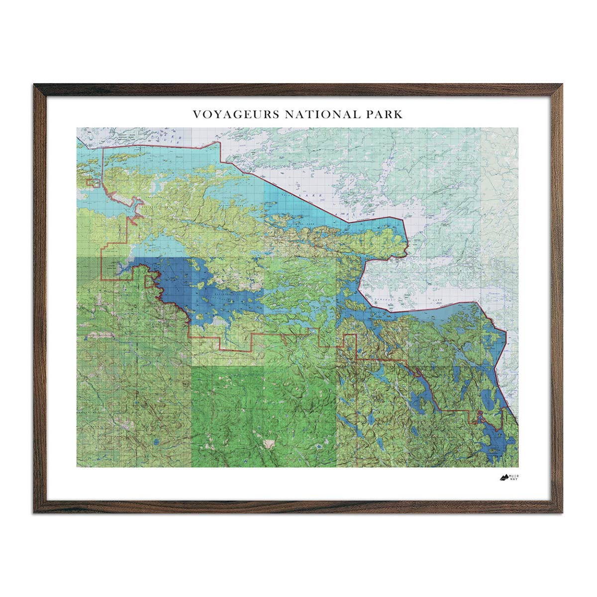 Voyageurs Shaded Relief Map - Muir Way - Relief Series