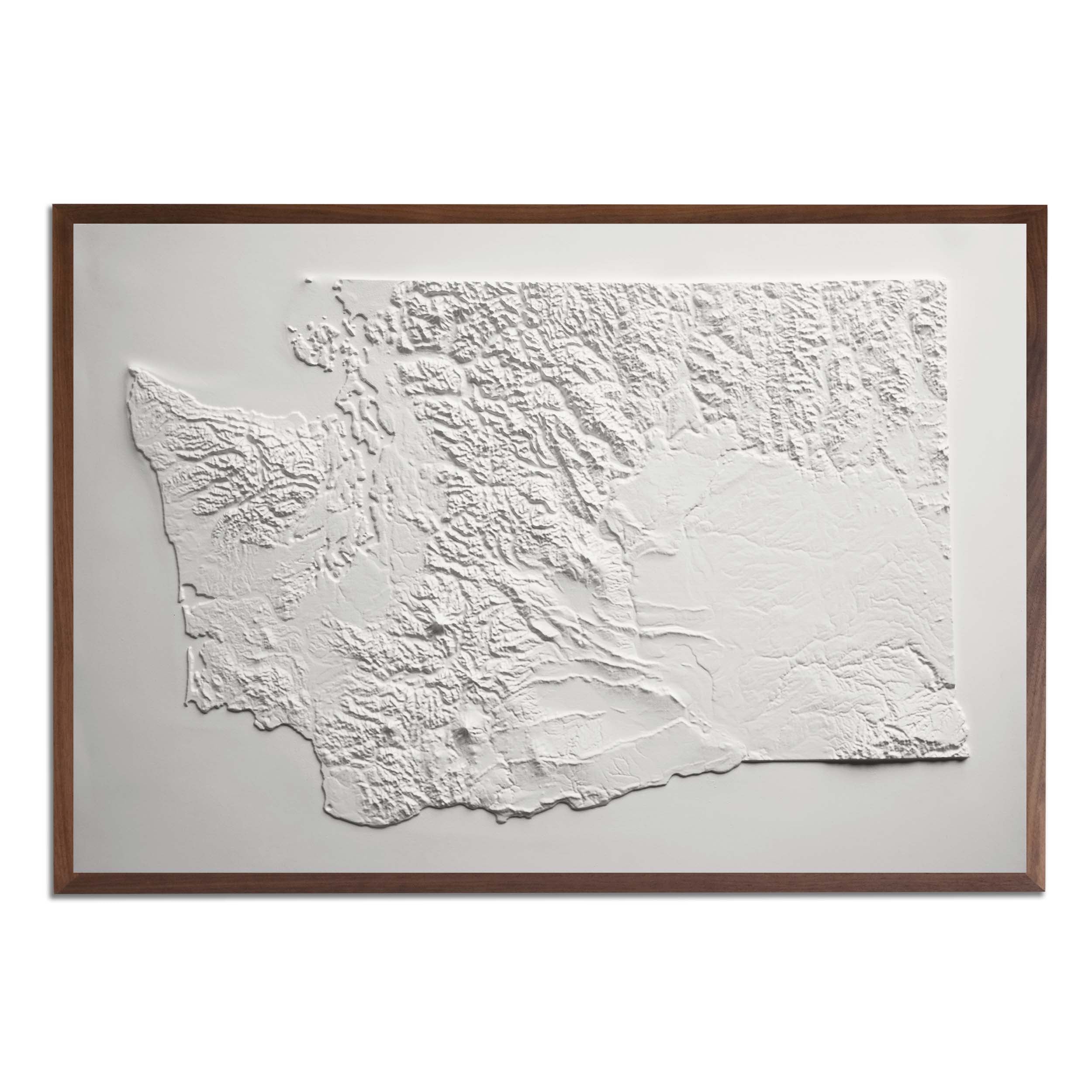 Washington 3D Raised Relief Map - Muir Way - 3D
