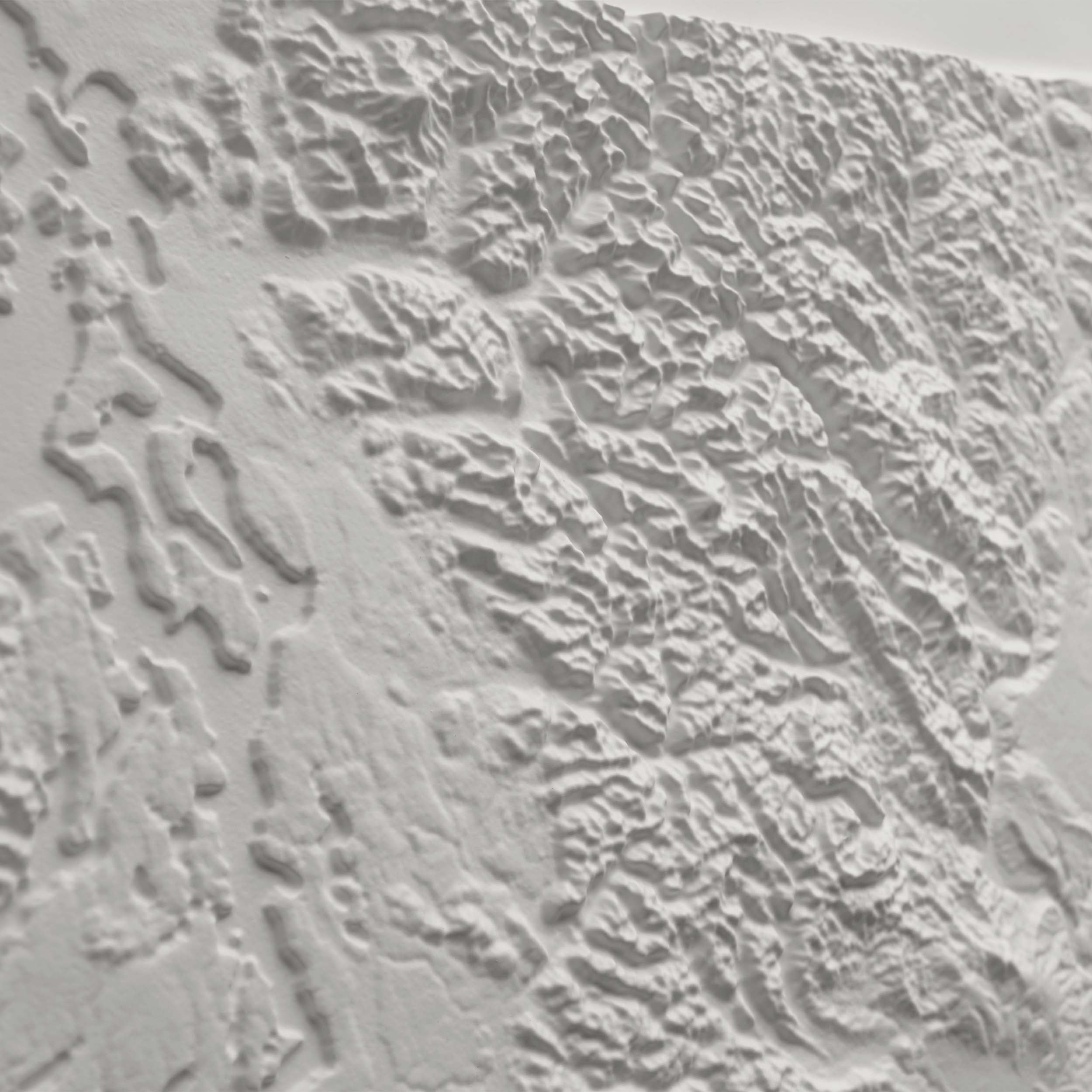 Washington 3D Raised Relief Map - Muir Way - 3D