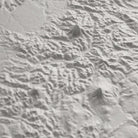 Washington 3D Raised Relief Map - Muir Way - 3D