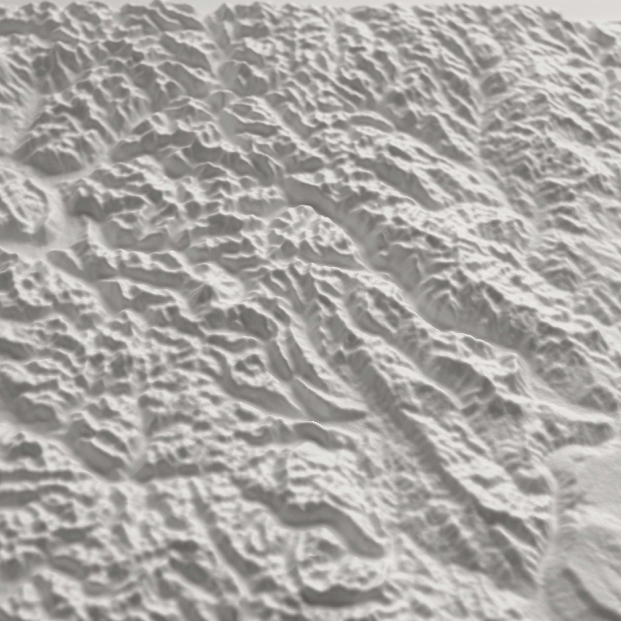 Washington 3D Raised Relief Map - Muir Way - 3D