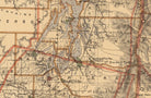 Washington Territory 1876 Map - Muir Way - Vintage Map