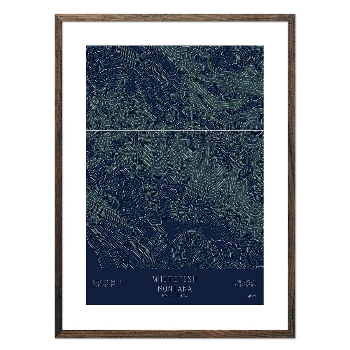 Whitefish, Montana - Muir Way - TOPO Series