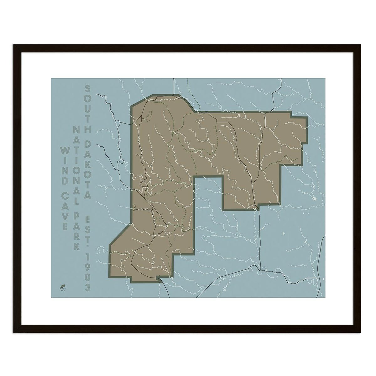 Wind Cave National Park Map - Muir Way - National Park