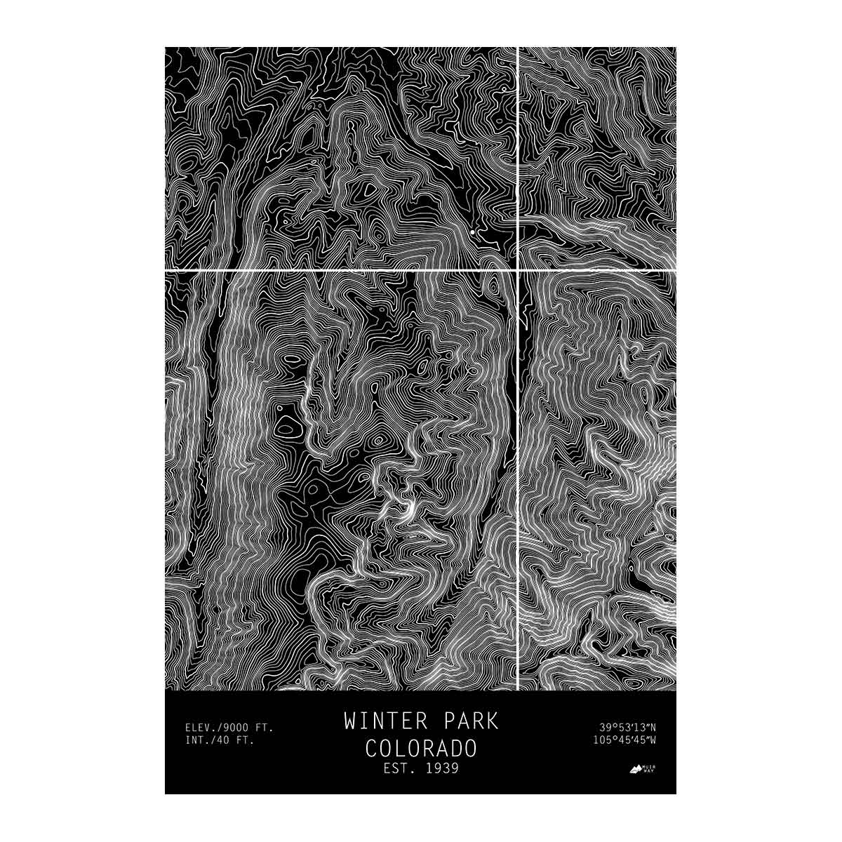 Winter Park, Colorado - Muir Way - TOPO Series