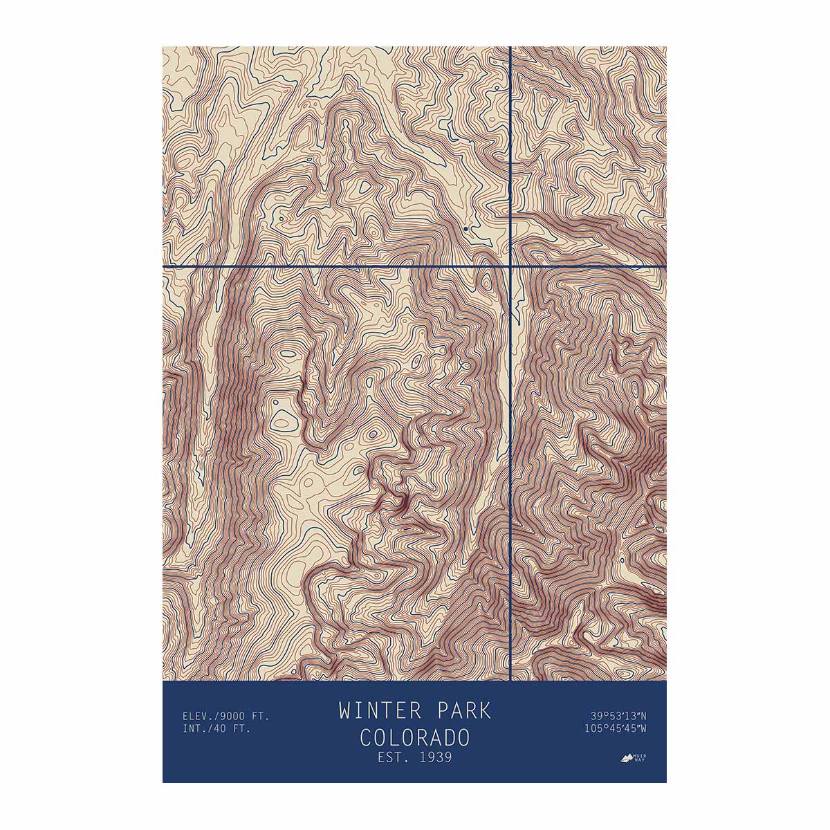 Winter Park, Colorado - Muir Way - TOPO Series